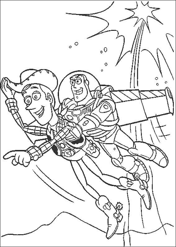 Online coloring pages woody coloring woody and buzz toy story