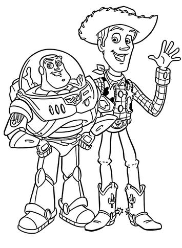 Buzz lightyear coloring pages