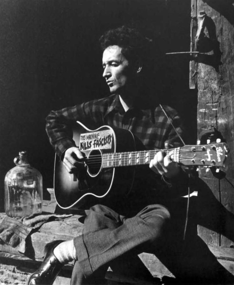 Woody guthrie photos of