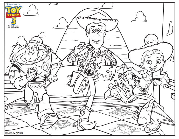 Toy story coloring pages toy story of terror