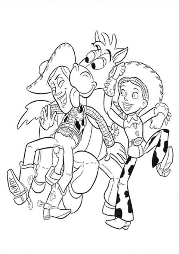 Coloring pages woody top story coloring pages