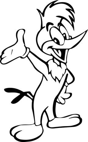 Woody woodpecker coloring pages