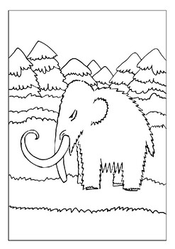 The woolly mammoth experience printable mammoth coloring pages for kids