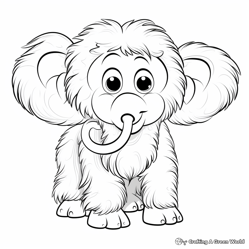 Woolly mammoth coloring pages