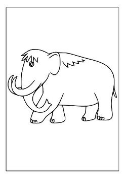 The woolly mammoth experience printable mammoth coloring pages for kids