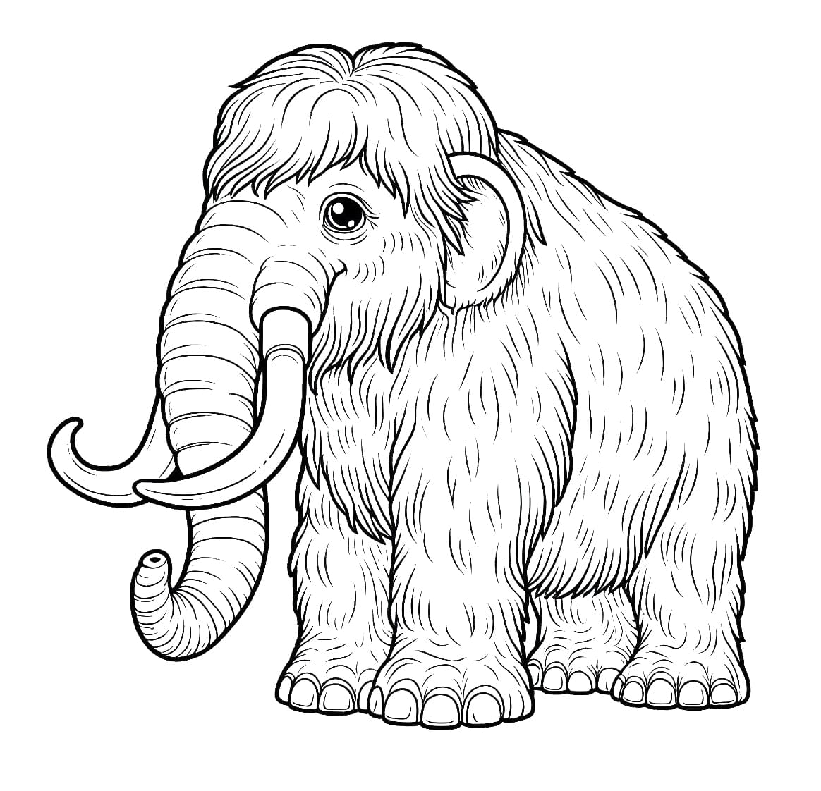 Mammoth coloring pages