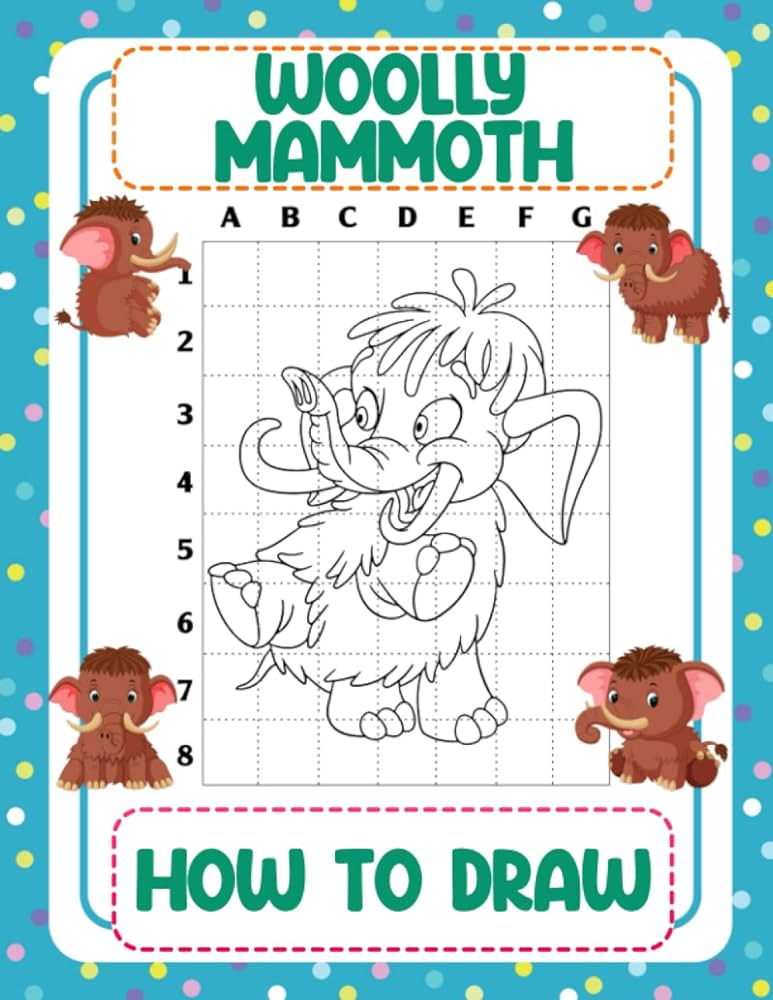 How to draw woolly mammoth a simple step