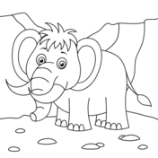 Mammoth coloring pages free coloring pages