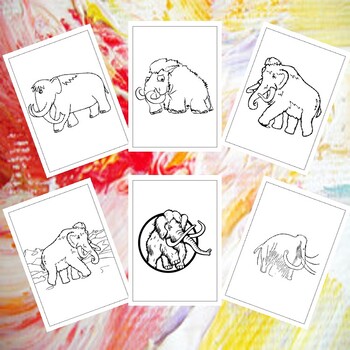 Discover the pleistocene era printable woolly mammoth coloring pages for kids