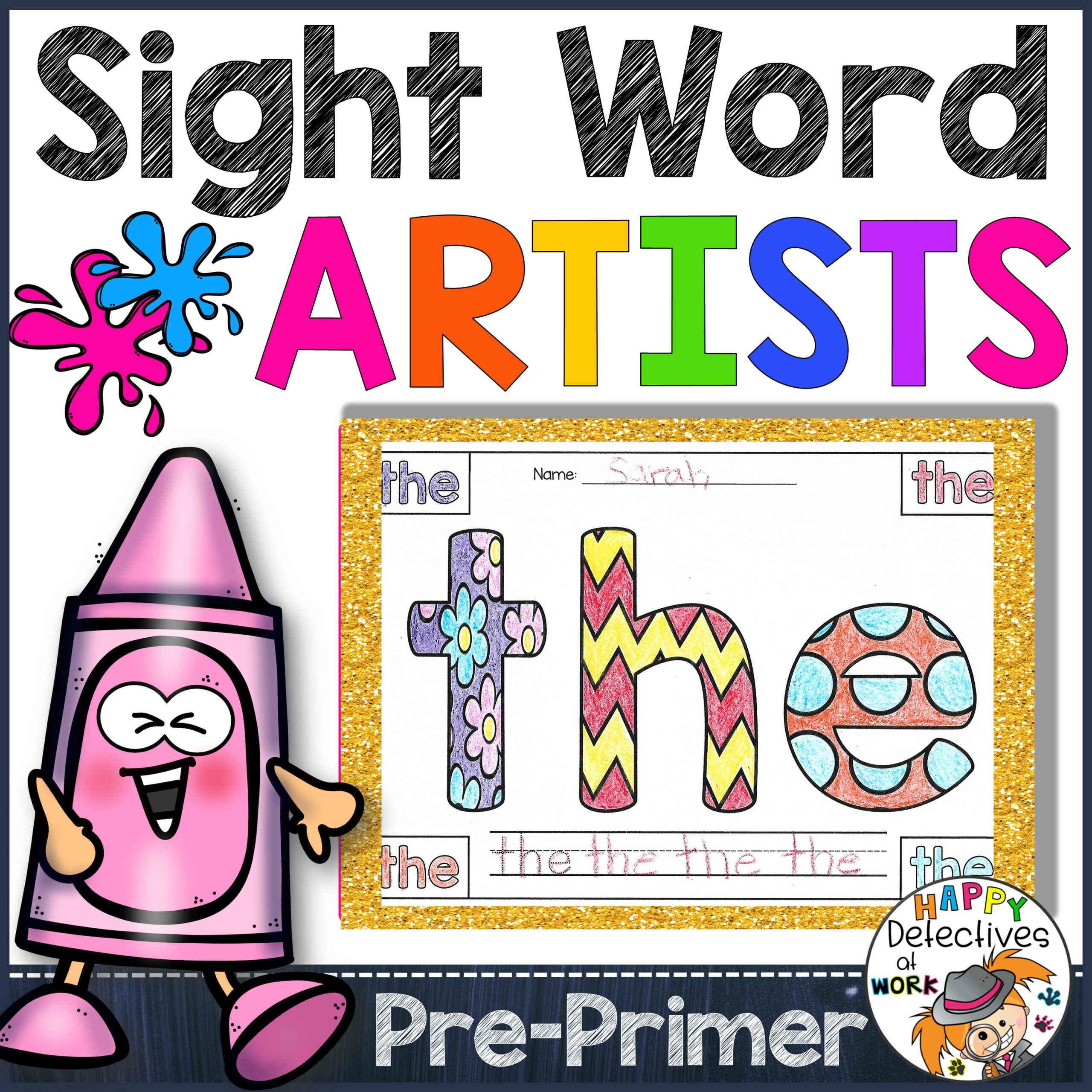 Sight words coloring pages pre