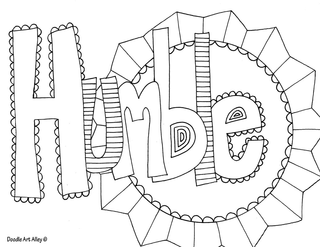 Word coloring pages