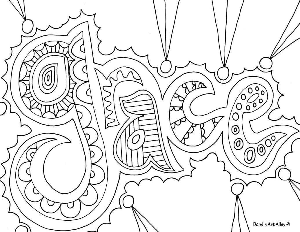 Word coloring pages