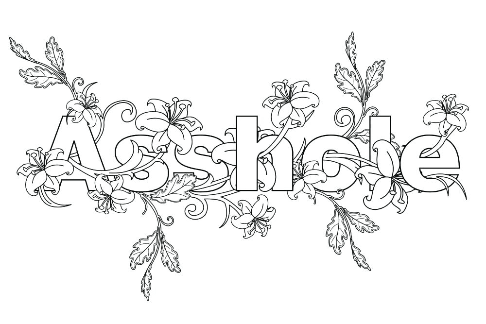 Swear word coloring pages printable for free download