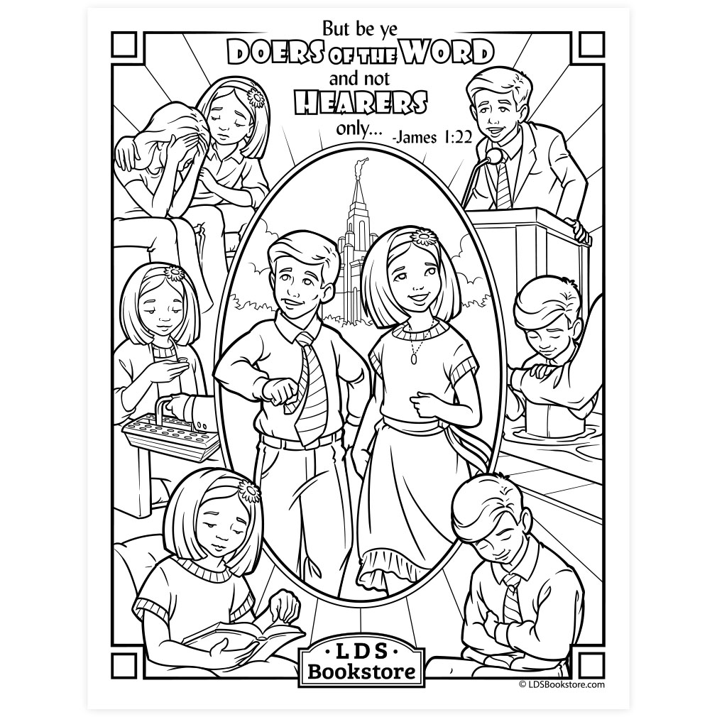 Be ye doers of the word coloring page