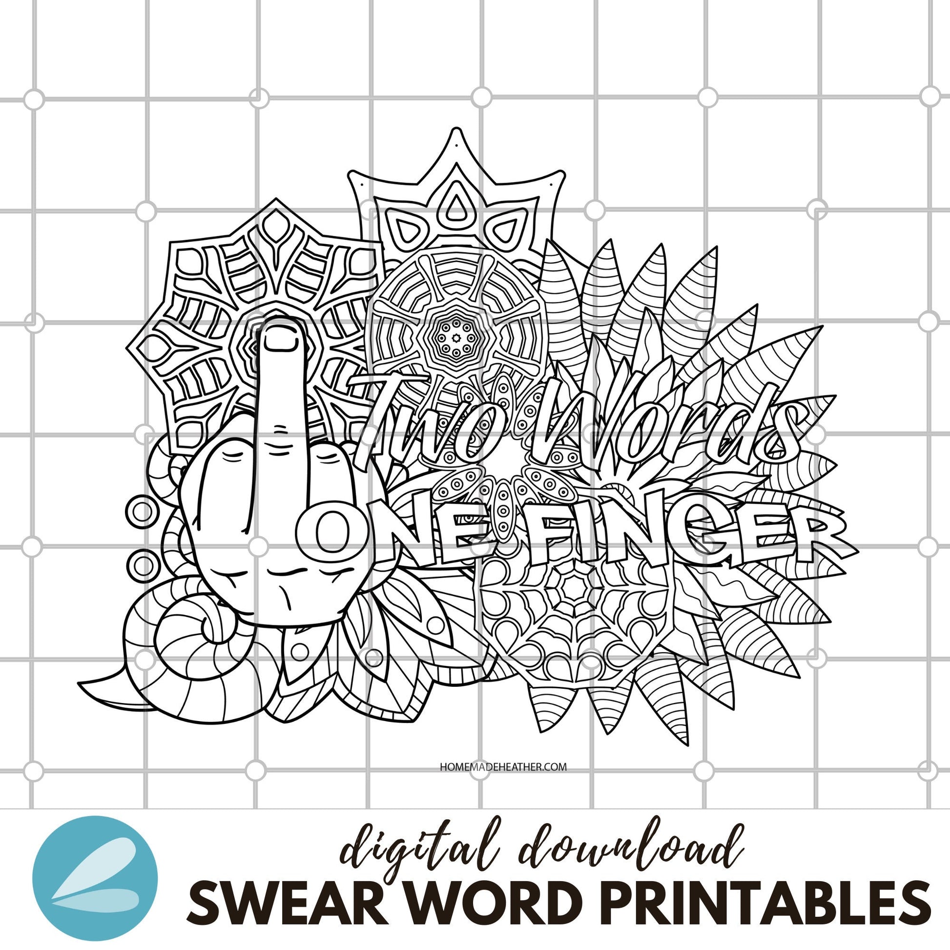 Swearing printable coloring pages