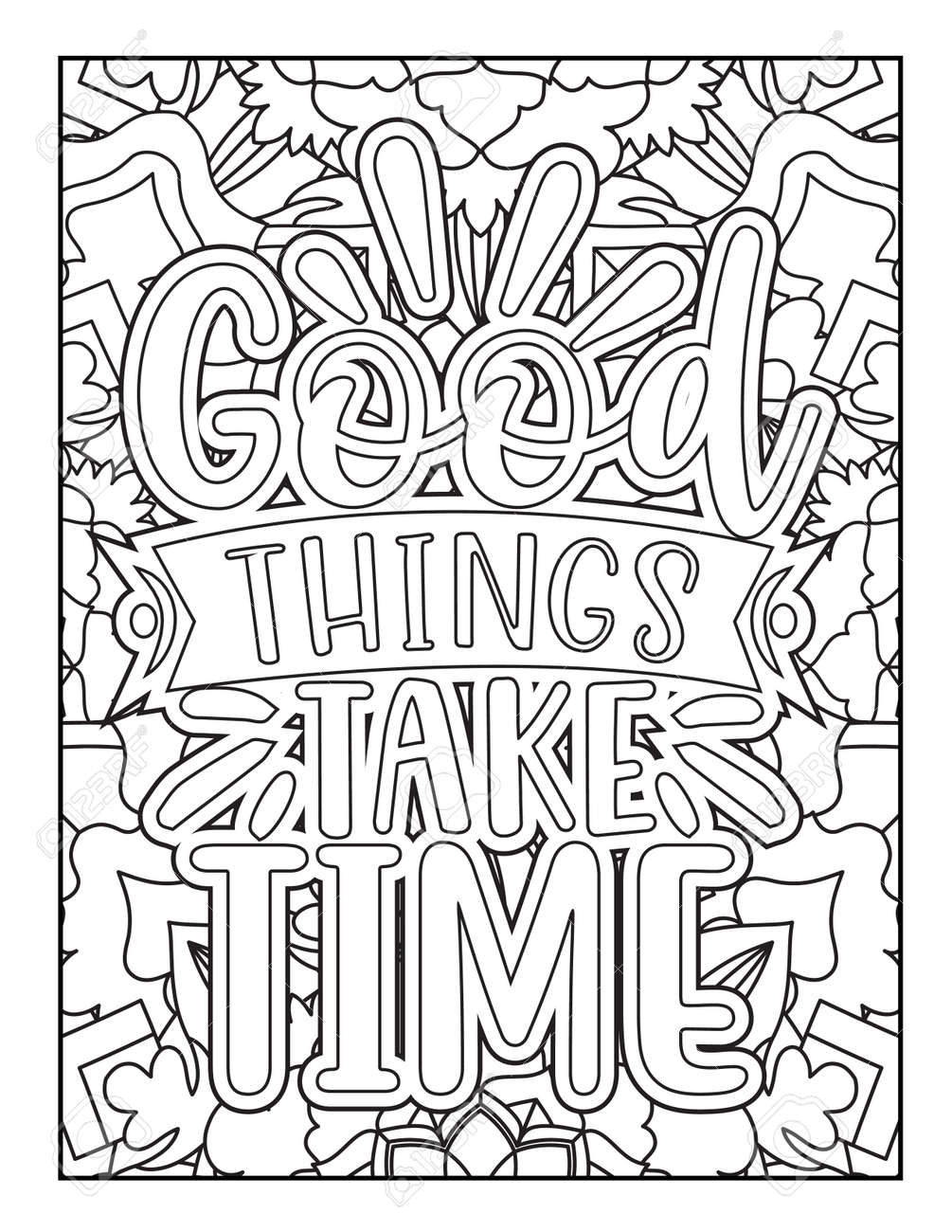 Motivational quotes coloring page inspirational quotes coloring page affirmative quotes coloring page positive quotes coloring page good vibes swear word coloring page motivational typography royalty free svg cliparts vectors and stock