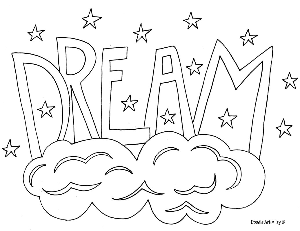 Word coloring pages