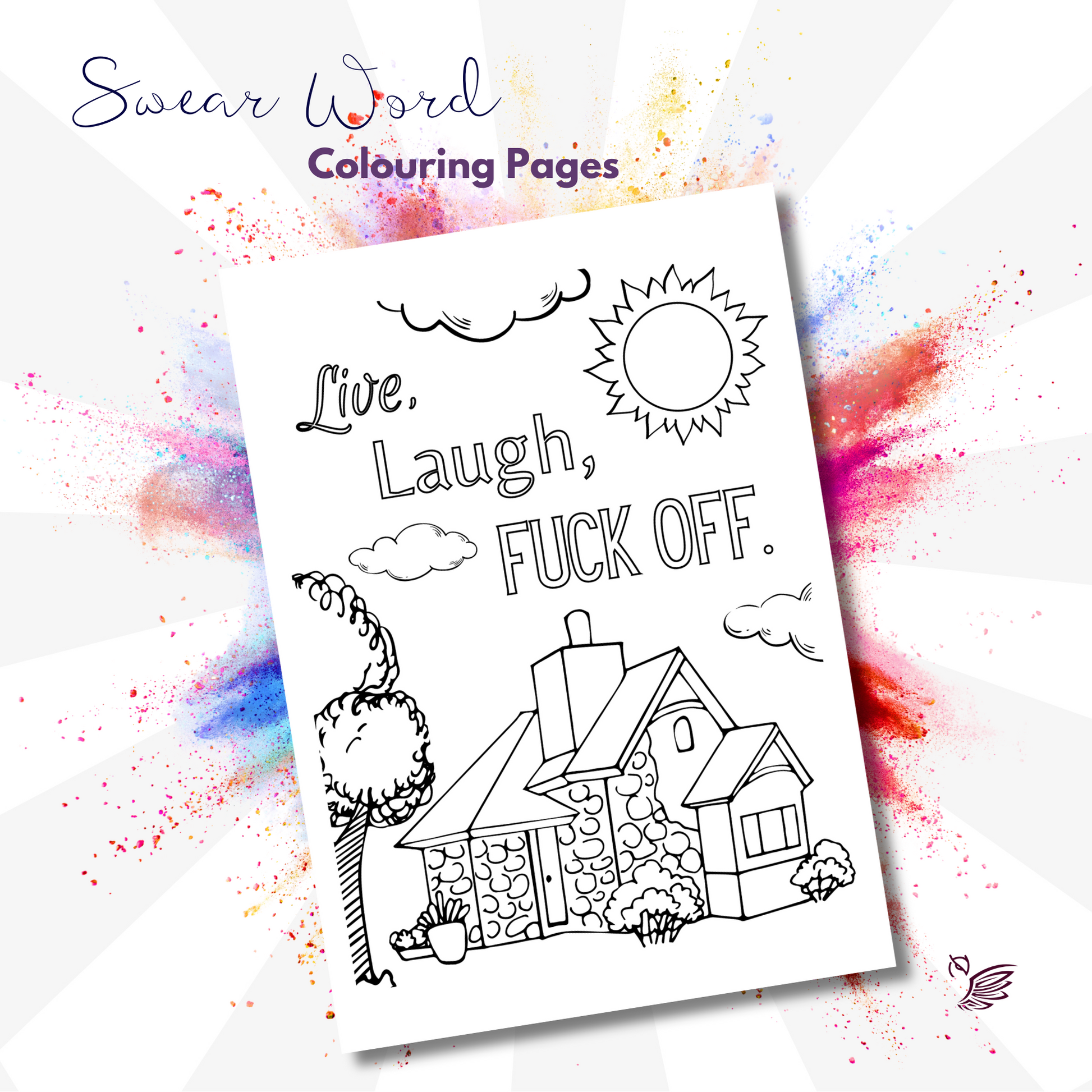 Swear word colouring book pages for adults pdf swearing inappropriate gifts â owl really