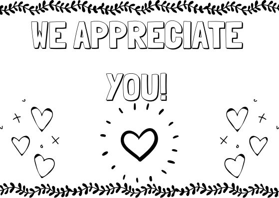 We appreciate you