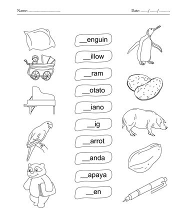 Fill in the blank letter p printable coloring worksheet color worksheets letter p lettering