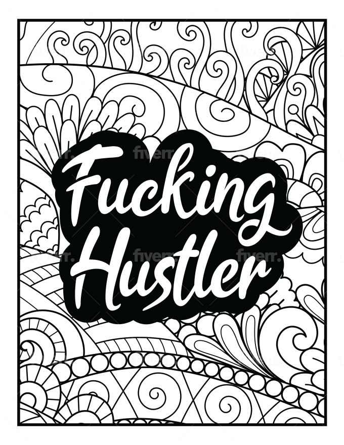 Create a swear word adult coloring book for kdp and etsy by imadedine