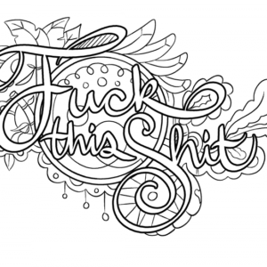 Swear word coloring pages printable for free download