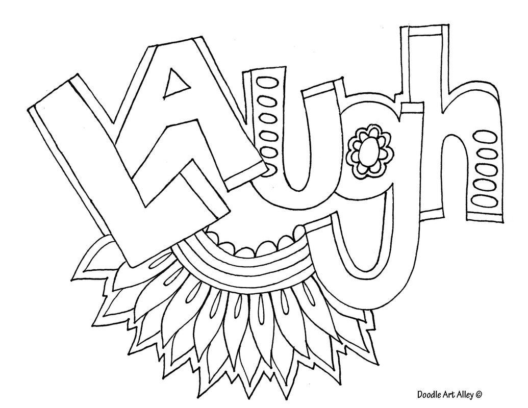 Word coloring pages