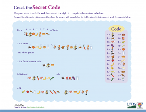 Usda nutrition information for kids