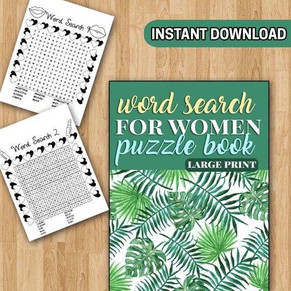 Best value word search for women large print instant download printable word search puzzle book for mom mothers day gift coloring pages