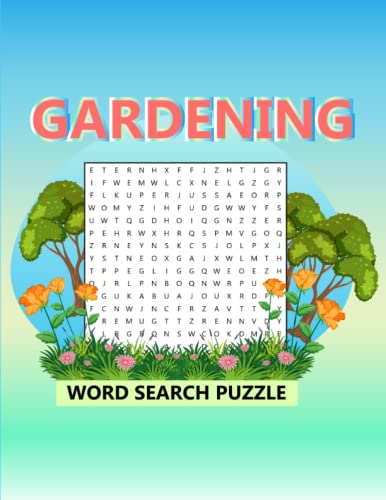 Gardening word search puzzle word search puzzle book for gardeners gardening word search puzzle book word search puzzle word search puzzle book by ash coloring