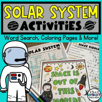 Solar system word search coloring pages and more nd rd th grade