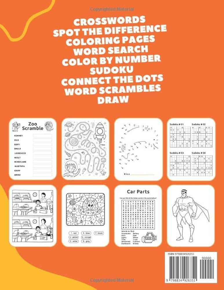 Activity book for