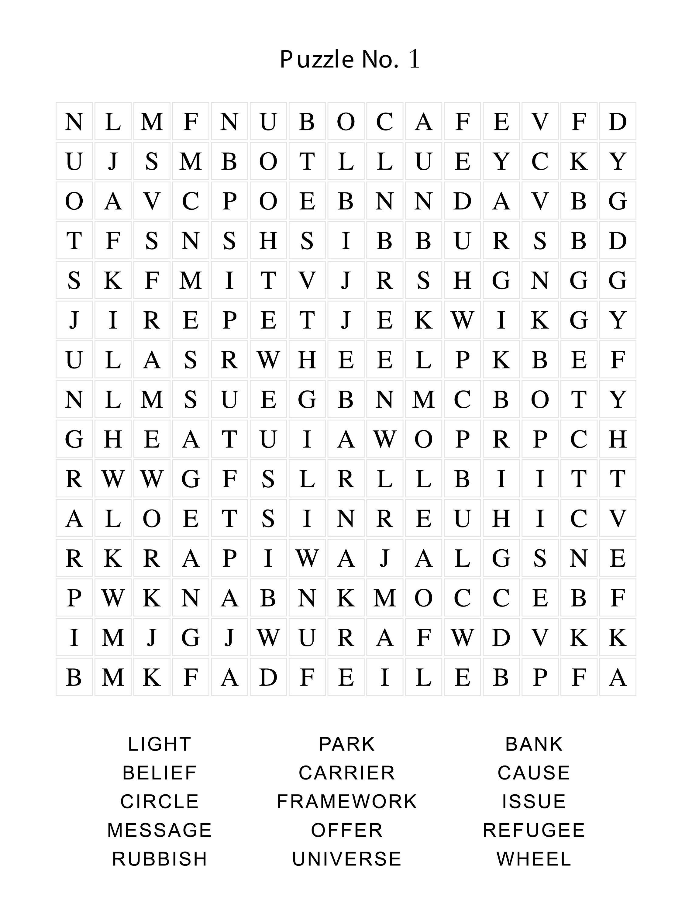 Printable word search puzzles incl solutions pdf x instant download