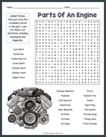 Car parts word search