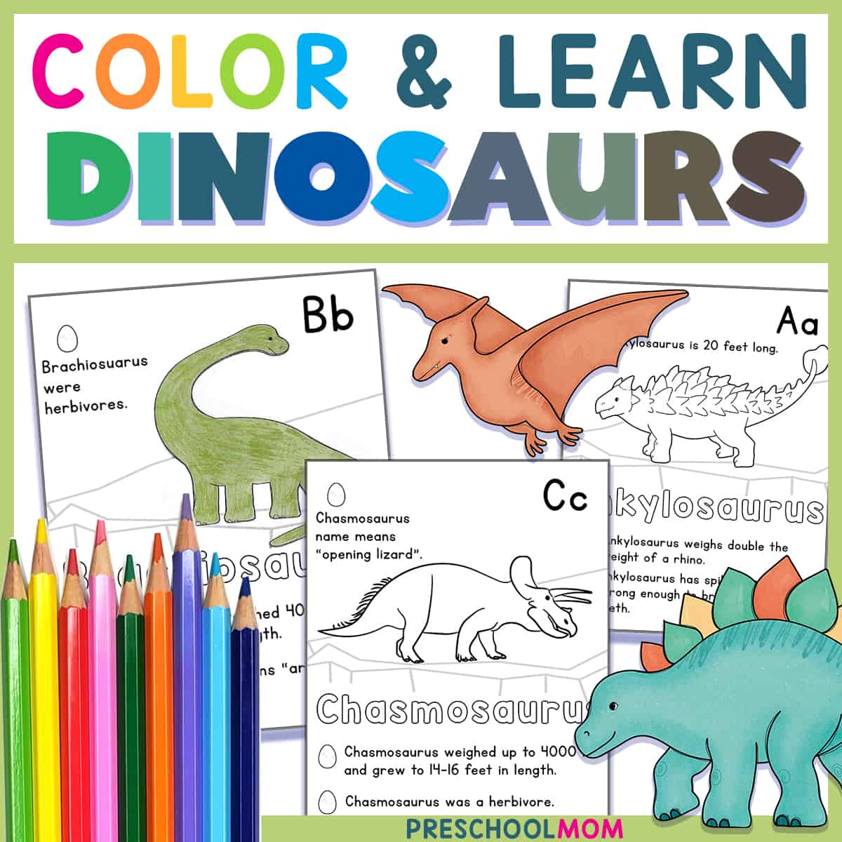 Dinosaur coloring pages