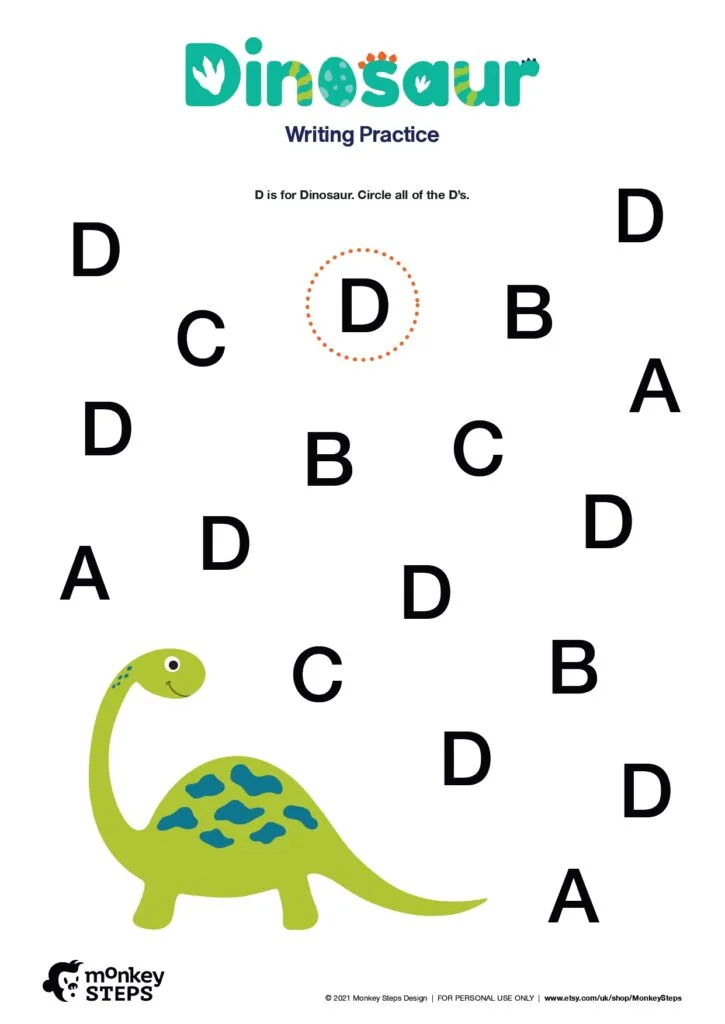 Dinosaur activity sheets