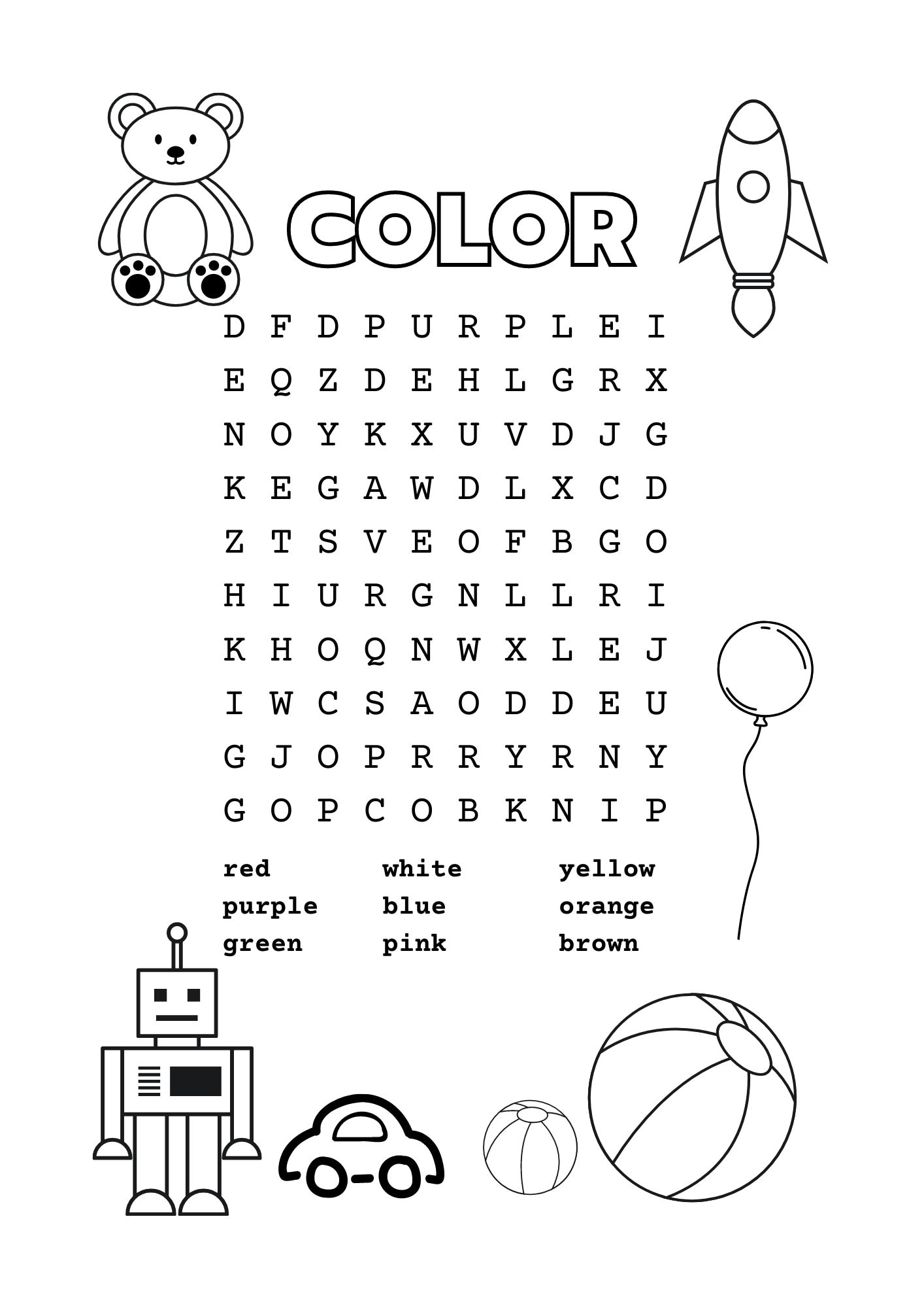 Coloring word search kids word search printable coloring word search game for kids pages coloring word search with answer key