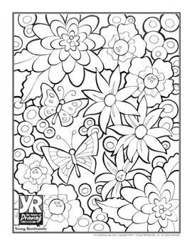 Difficult flowers word search with coloring page and key by ejjaidalis deli