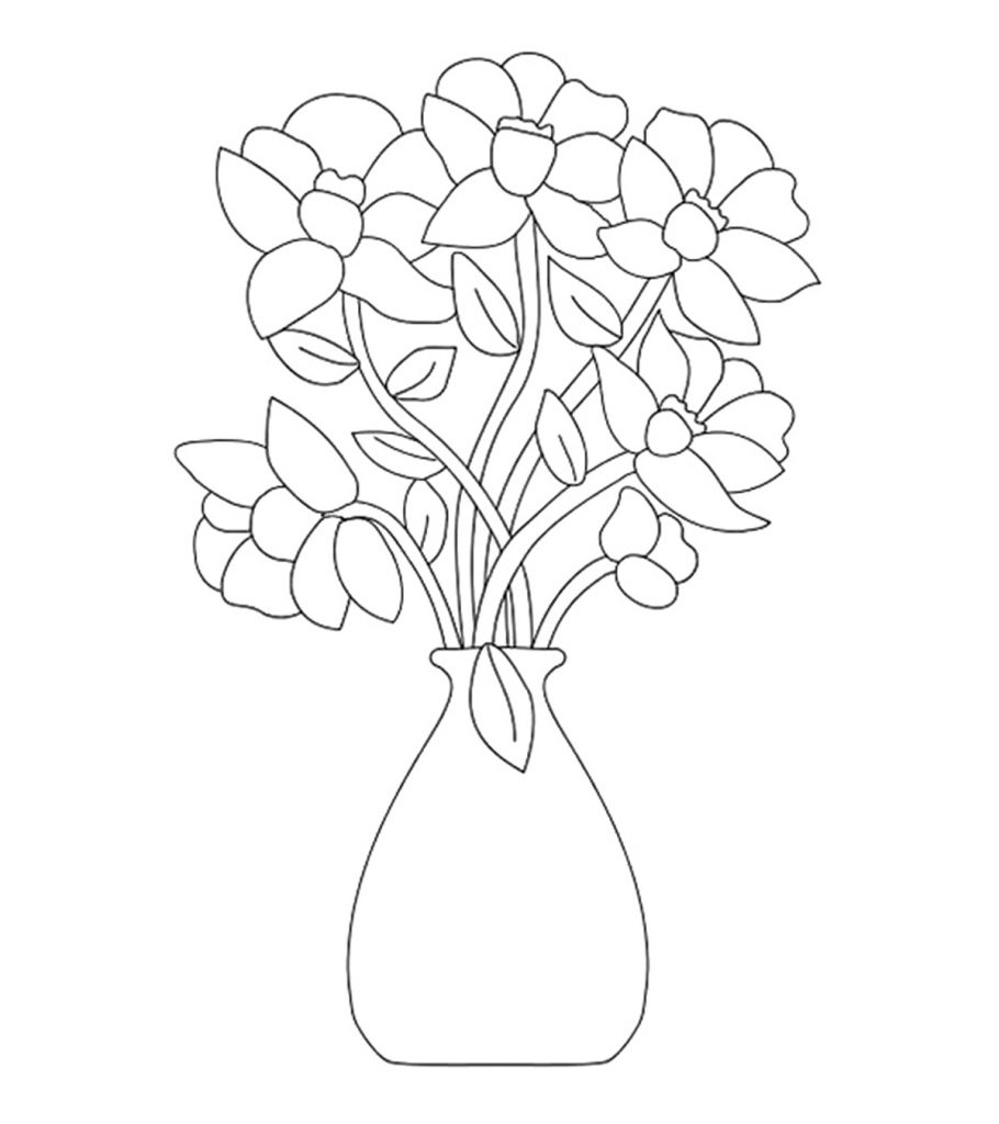 Top free printable flowers coloring pages online