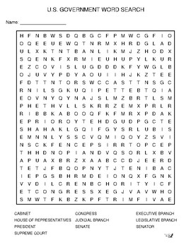 Us government word search by niemiller nature tpt