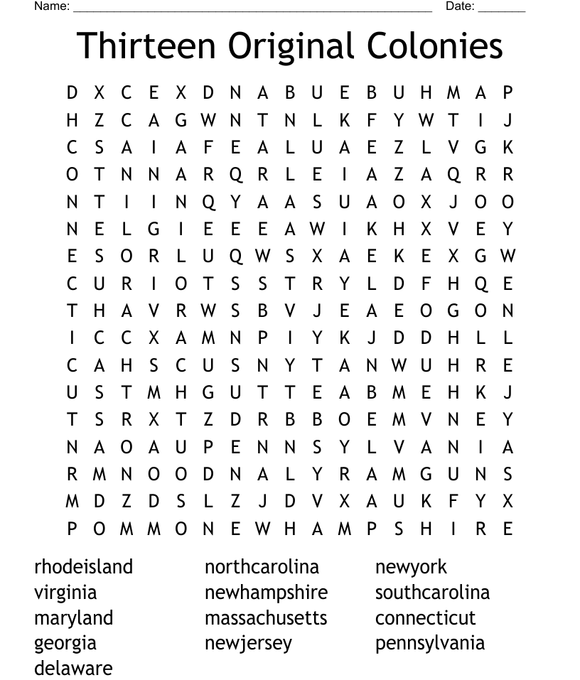 Civics word search