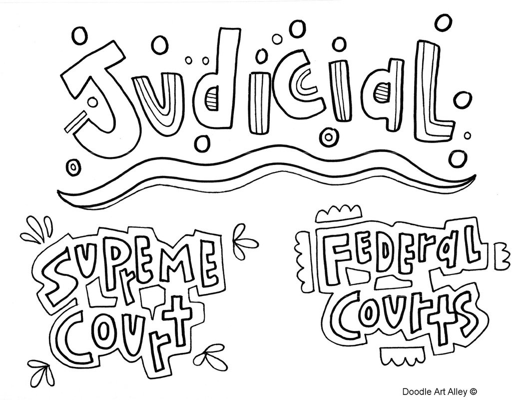 Branches of government coloring pages and printables