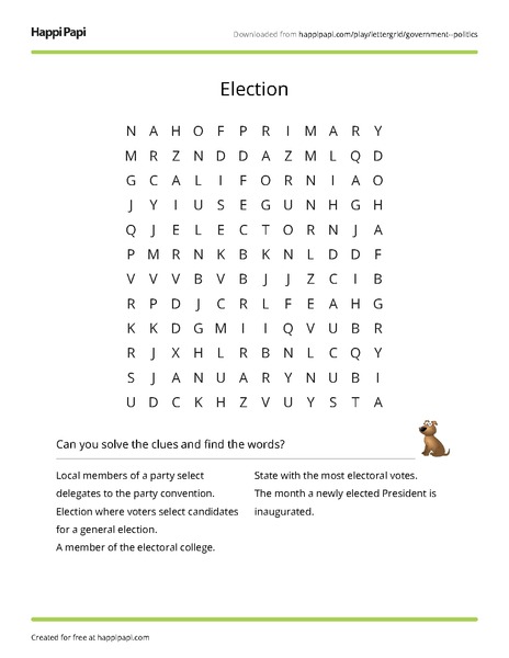 Forms of government free word search puzzle worksheets happi papi