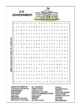 Us government word search by scorton creek publishing