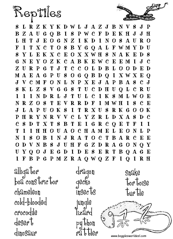 Esl wordsearches