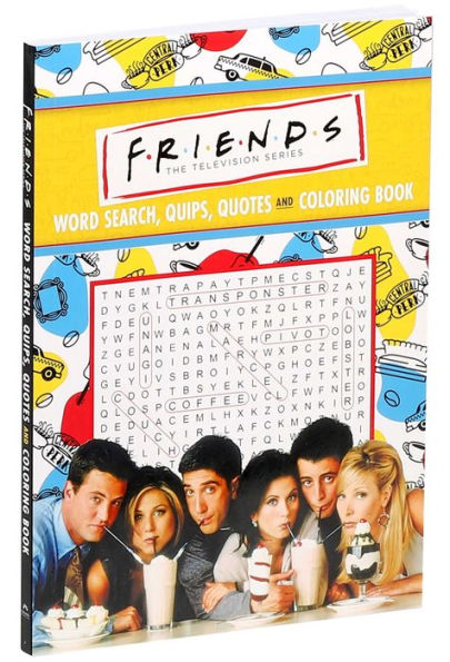 Friends word search quips quotes and coloring book by editors of thunder bay press paperback barnes noble