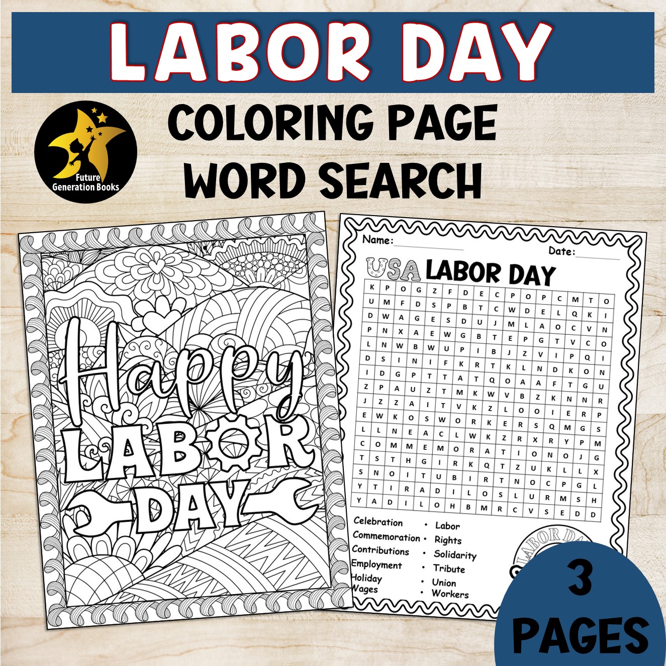 Labor day activities word search mindfulness coloring page coloring sheet made by teachers