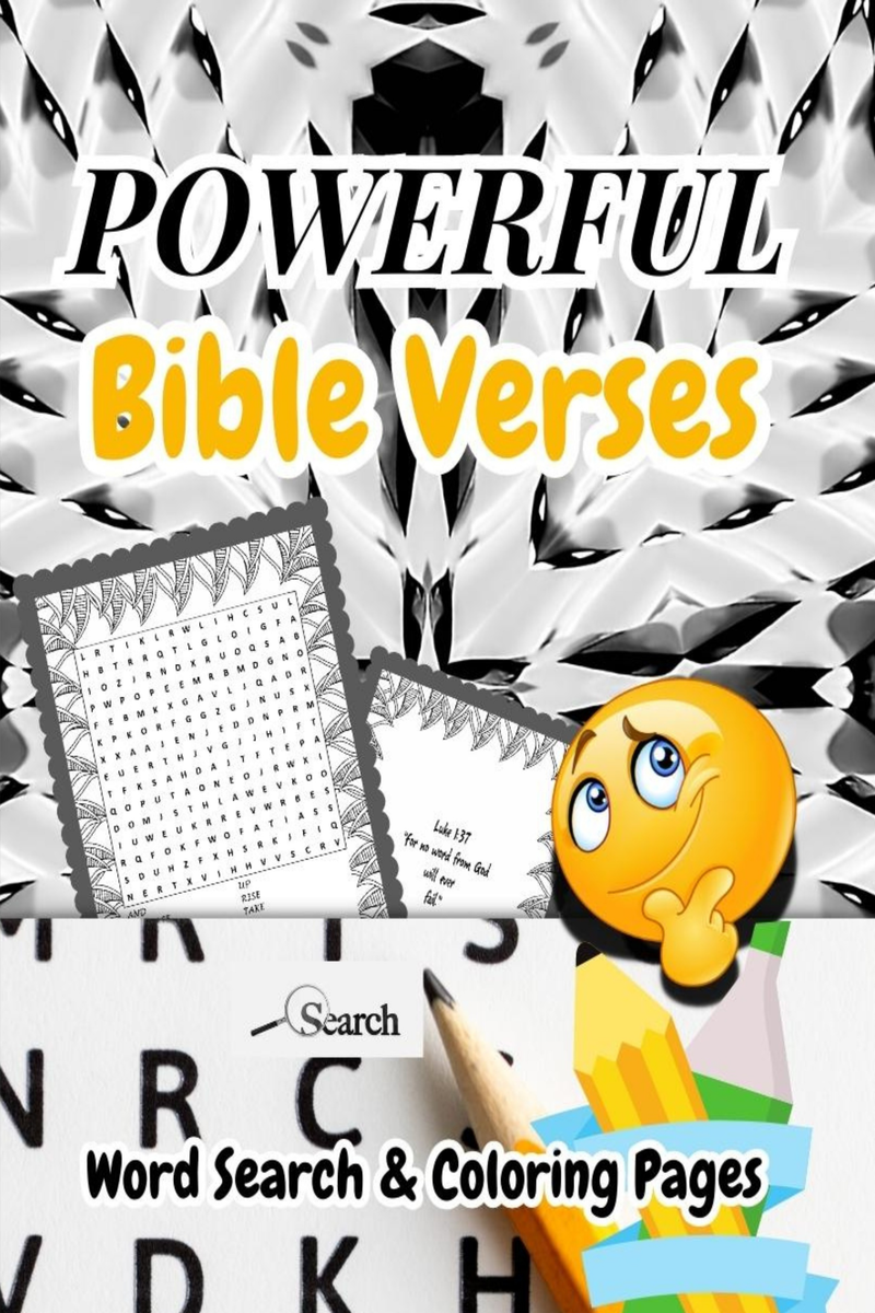 Powerful bible verses word search coloring pages