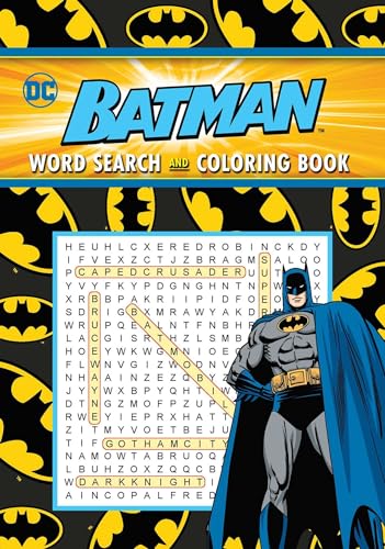 Batman word search coloring book coloring book word search