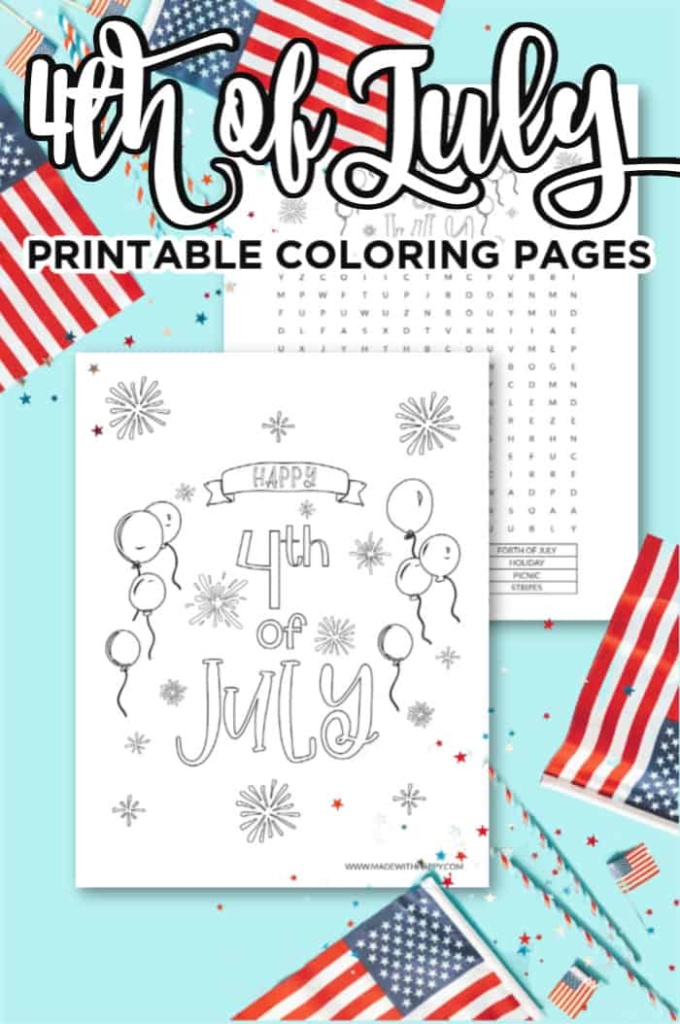 Printable th of july coloring pages for kids of all ages